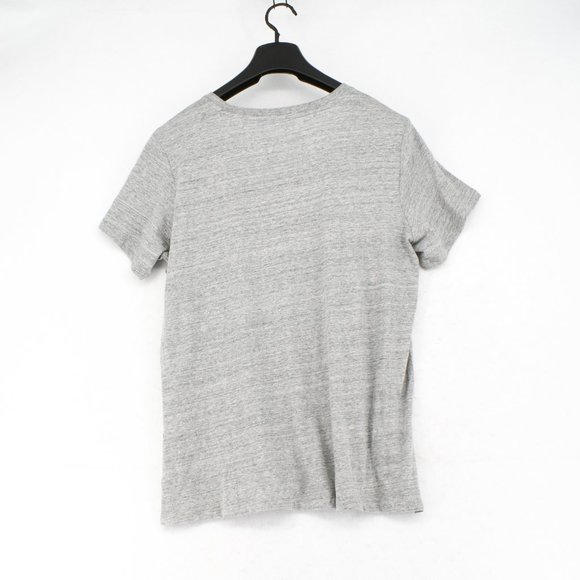 Levi's Women Plus Crewneck Short Sleeve Batwing Graphic Cotton T-Shirt Top Gray - Picture 4 of 5
